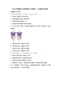 2023年福建省中考物理复习专题练：12内能及其利用