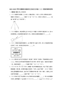 安徽省芜湖市无为县2022-2023学年九年级上学期期末物理试题（含答案）