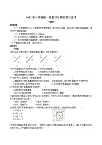 2023年中考物理一轮复习专项梳理与练习--平面镜