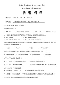 新疆乌鲁木齐市第八中学2022-2023学年八年级上学期期中考试物理试题