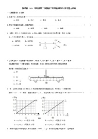 上海市新华初级中学2021-2022学年九年级下学期期中学生学习能力诊断测试物理试卷