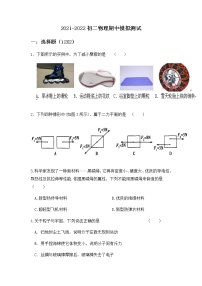 江苏省昆山市葛江中学2021-2022学年八年级下学期期中物理模拟卷（word版无答案）