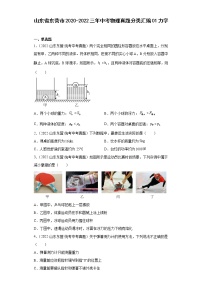 山东省东营市2020-2022三年中考物理真题分类汇编01力学