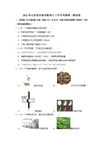 2023年山东省东营市胜利十三中中考物理一模试题(含答案)