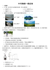 云南省曲靖市2023年中考物理一模试卷【含答案】
