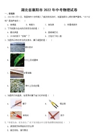 湖北省襄阳市2022年中考物理试卷【含答案】