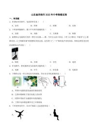 山东省济南市2022年中考物理试卷【附参考答案】