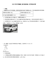 2023年中考物理二轮专题训练-力学综合