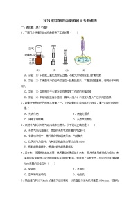 2023年中考物理专题训练   内能的利用