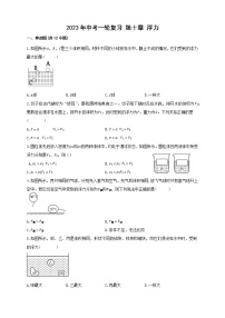 2023年株洲市中考物理第一轮复习 第十章 浮力