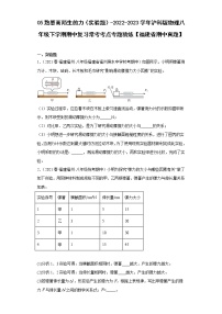 05熟悉而陌生的力（实验题）-2022-2023学年沪科版物理八年级下学期期中复习常考考点专题精炼【福建省期中真题】