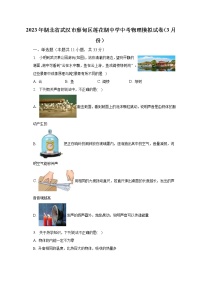 2023年湖北省武汉市蔡甸区莲花湖中学中考物理模拟试卷（3月份）（含答案）