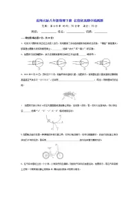 北师大版物理八年级下册期中模拟卷【含答案】