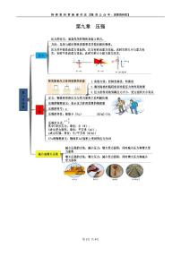 人教版八年级物理下册 第九章 压强-知识框架思维导图