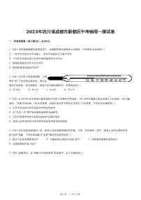 2023年四川省成都市新都区中考物理一模试卷