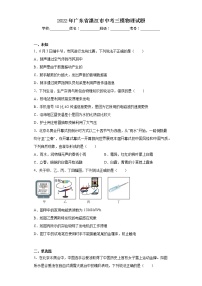 2022年广东省湛江市中考三模物理试题（无答案）