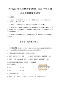 四川省东坡区土地初中2022-2023学年度八年级物理（上）期末试题