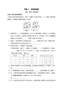 中考物理三轮冲刺刷题练习专题11 实验探究题 (含答案)