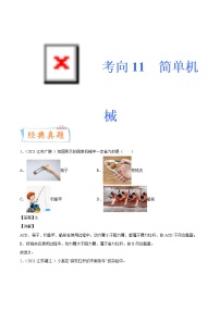 中考物理一轮复习考点练习专题11简单机械(含答案)