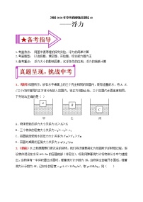 中考物理二轮复习强化训练10：浮力（含答案）