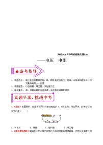 中考物理二轮复习强化训练16：电压 电阻（含答案）