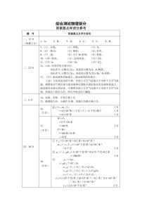 2023嘉定区初三二模物理答案