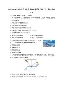 2022-2023学年江苏省盐城市鹿鸣路中学九年级（下）期中物理试卷（含解析）
