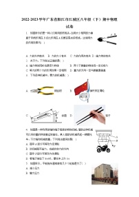 广东省阳江市江城区2022-2023学年八年级下学期期中物理试卷