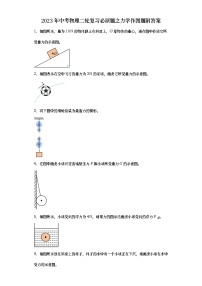 2023年中考物理二轮复习之力学作图题附答案