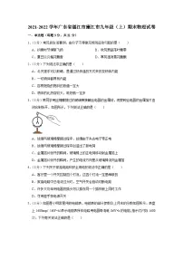 2021-2022学年广东省湛江市廉江市九年级(上)期末物理试卷