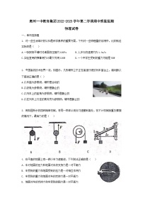 广东省惠州一中教育集团2022-2023学年下学期期中质量监测八年级物理试题 (含答案)