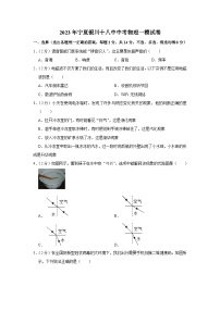 2023年宁夏银川市第十八中学中考物理一模试卷 (含答案)