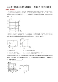 2023年中考物理二轮复习专题速练——图像分析（电学）附答案