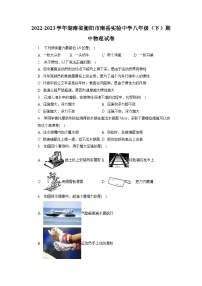 湖南省衡阳市南岳区实验中学2022-2023学年八年级下学期4月期中物理试题