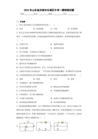 2022年山东省济南市长清区中考一模物理试题