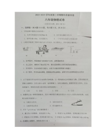 广东省东莞市2022-2023学年八年级下学期4月期中物理试题