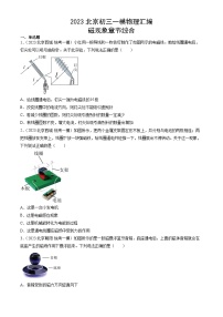 2023年北京初三一模物理分类汇编：磁现象章节综合