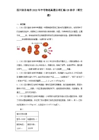 四川省各地市2022年中考物理真题分项汇编-29热学（填空题）