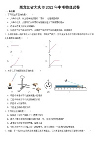 黑龙江省大庆市2022年中考物理试卷【含答案】