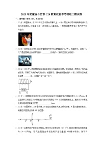 安徽省合肥市C20教育联盟2022-2023学年九年级下学期第三次学业水平检测物理试卷