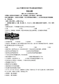 2023年福建省漳州市初中毕业班适应性练习物理试题(含答案)