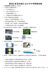 黑龙江省龙东地区2019年中考物理试卷【含答案】