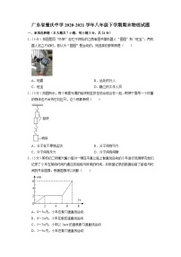 广东省肇庆中学2020-2021学年八年级下学期期末物理试题