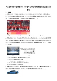 广东省深圳市31校联考2022-2023学年九年级下学期物理第二次质检试卷附答案