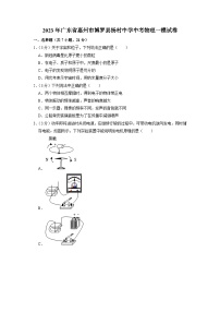 2023年广东省惠州市博罗县杨村中学中考物理一模试卷