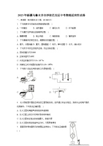 2023年新疆乌鲁木齐市沙依巴克区中考物理适应性试卷-普通用卷