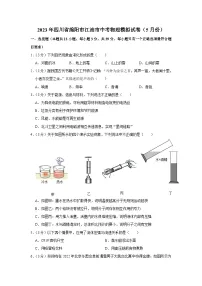 2023年四川省绵阳市江油市5月中考模拟物理试题(含答案)