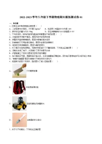 【期末综合练习】2022-2023学年苏科版八年级物理下册期末期末模拟测试卷01(原卷+解析)