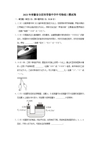 2023年安徽省合肥市寿春中学中考物理三模试卷