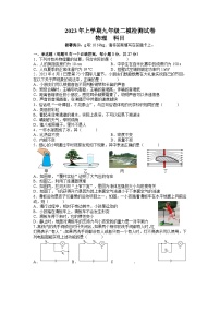 2023年湖南省长沙市雅礼教育集团中考二模考试物理试题